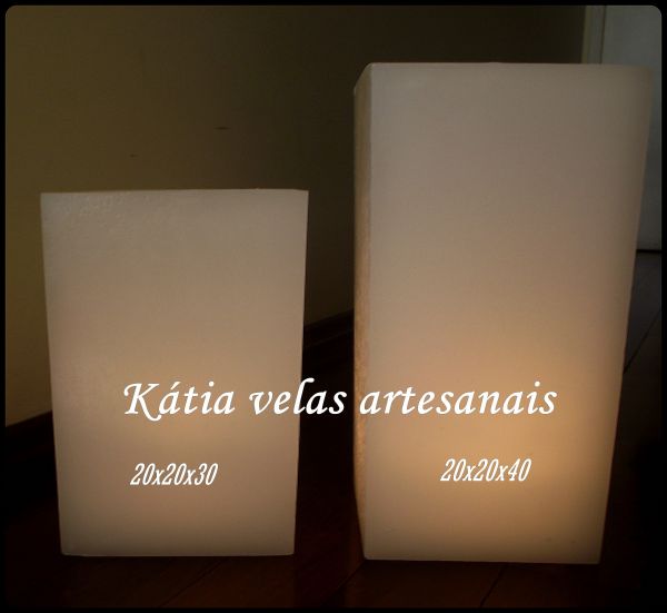 0 2 x 9 artesanais 20x30 chão Luminária  velas  de Kátia